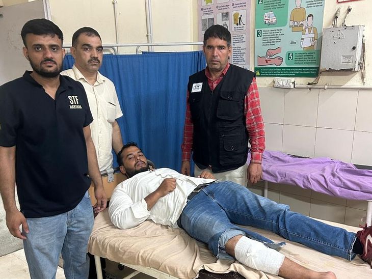 बहादुरगढ़ में पुलिस और बदमाशों के बीच मुठभेड़: हांसी जिम संचालक हत्याकांड के दो इनामी बदमाश ढेर